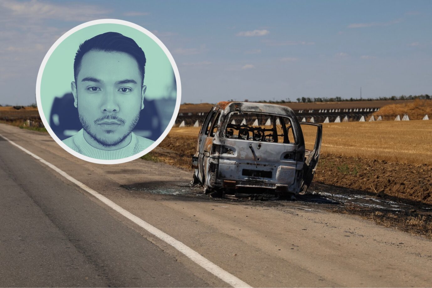 Schnellstraße nach Cherson in Frontnähe: Russische Drohnen stürzen sich in der Ukraine auf alles, was sich bewegt. (Themenbild/Collage)