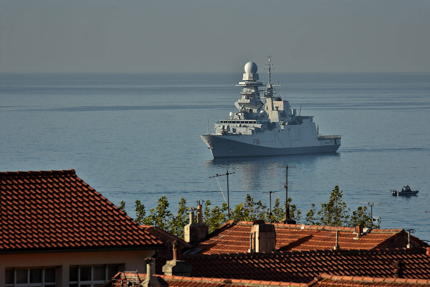 Italienische Fasan-Fregatte: Ein solches Schiff soll der Gaza-Flottille zu Hilfe eilen.
