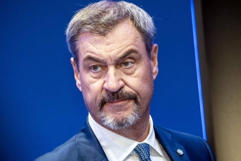 Seine CSU rutscht in Umfragen ab: Ministerpräsident Markus Söder. Foto: IMAGO / Wolfgang Maria Weber
