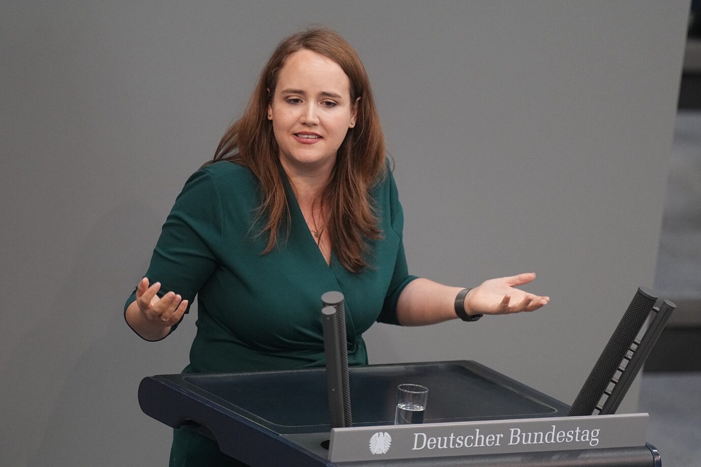 Die frühere Grünen-Chefin Ricarda Lang kritisiert die Hausdurchsuchung bei Norbert Bolz.