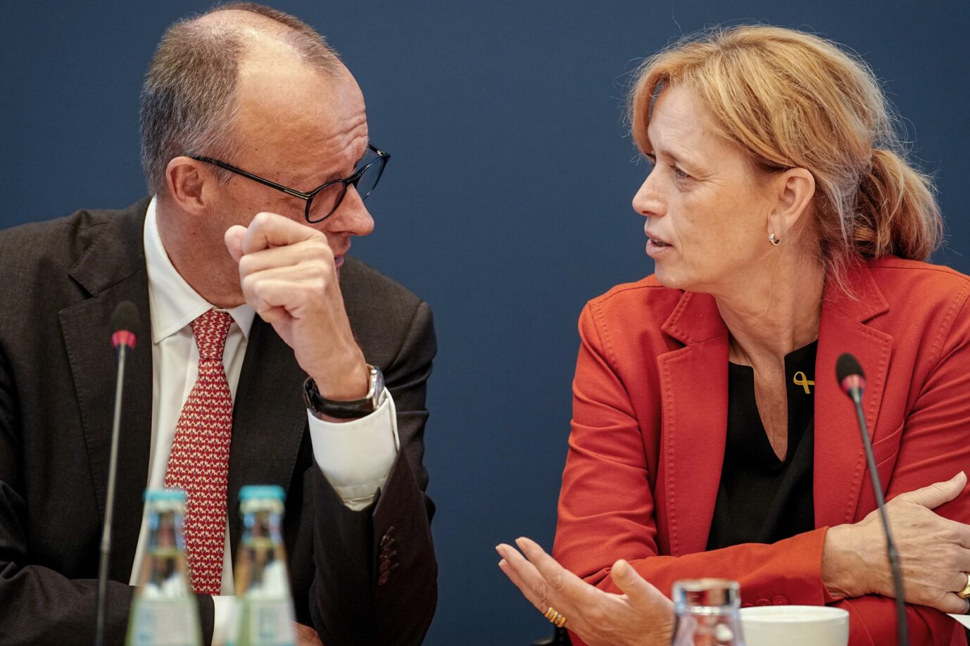 Wie halten wir es mit den NGOs? Bundeskanzler Friedrich Merz mit Familienministerin Karin Prien (beide CDU).