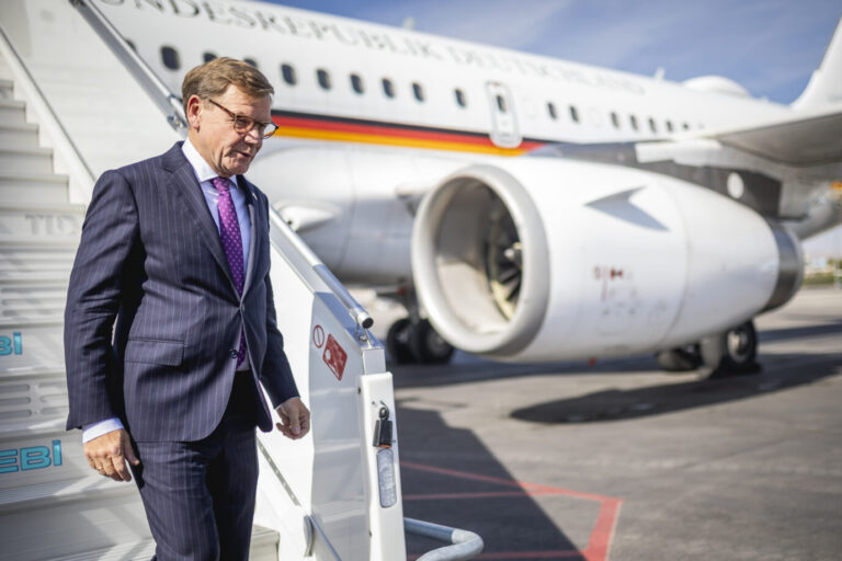 Johann Wadephul (CDU), Bundesaussenminister, aufgenommen im Rahmen seiner Ankunft in Ankara, 17.10.2025. Fotografiert im Auftrag des Auswaertigen Amtes'