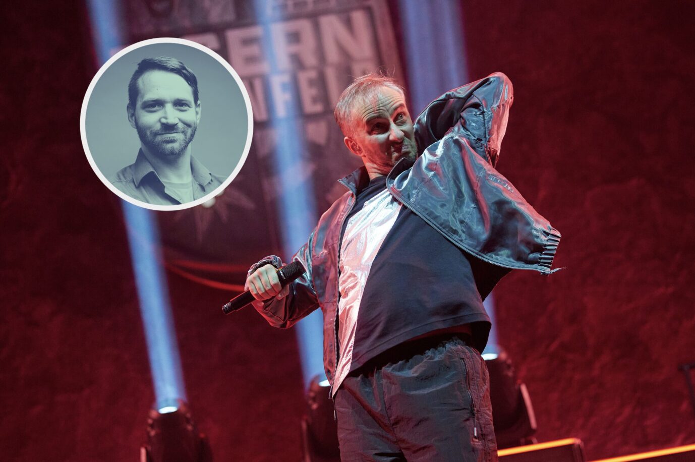 Jan Böhmermann bei irgendeinem linken Konzert.