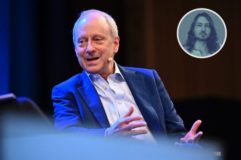 Philosoph Michael J. Sandel spricht auf der Phil.Cologne 2023 im WDR-Funkhaus. Zum 11. Mal präsentiert das Internationale Philosophiefest phil.COLOGNE Stimmen aus Philosophie, Wissenschaft und Politik. Köln, 07.06.2023. NUn plädiert er für einen linken Patriotismus