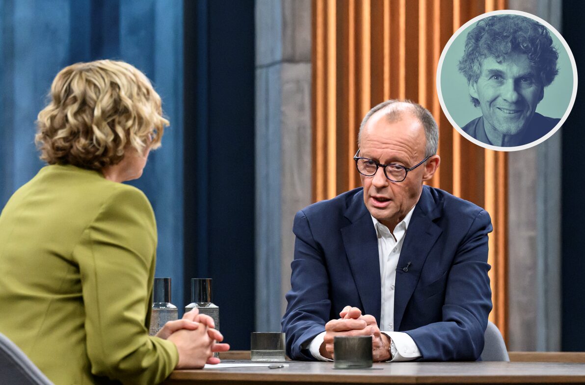 Im Gespräch mit Caren Miosga bemüht sich Bundeskanzler Friedrich Merz (CDU) möglichst vage zu bleiben.