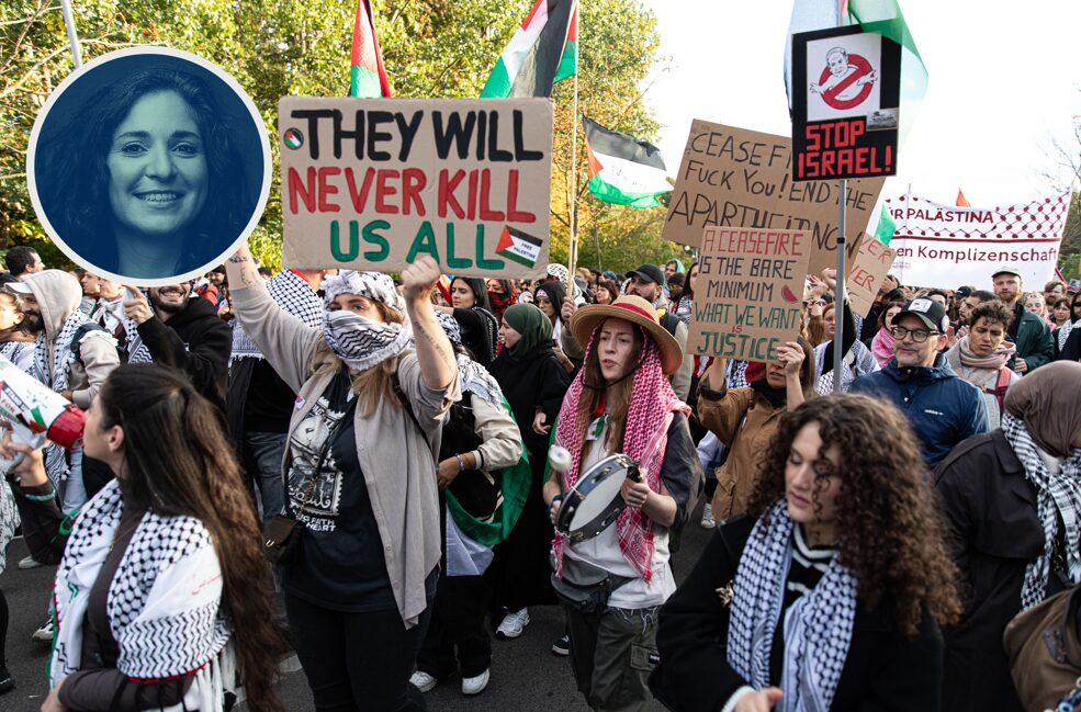 Neuer Antisemitismus: Linke und Islamisten demonstrieren gemeinsam in Berlin gegen Israel bei einer Pro-Palästina Kundgebung.