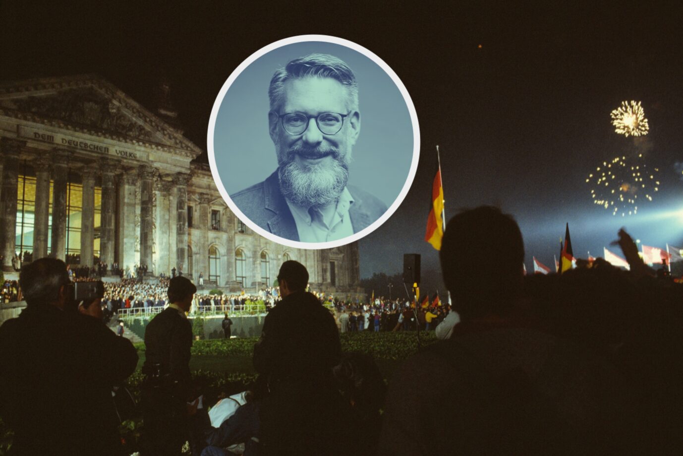 Das Fest der Einheit am 3. Oktober 1990: Die Erinnerung an die Teilung verblaßt zunehmend. (Themenbild/Collage)