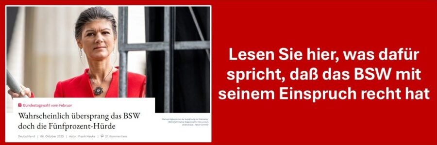 Neuauszählung der Bundestagswahl