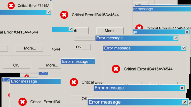 Das Bild zeigt eine Computer-Fehlermeldung. Es ist ein Symbolbild über KI und den Umgang von Konservativen damit.