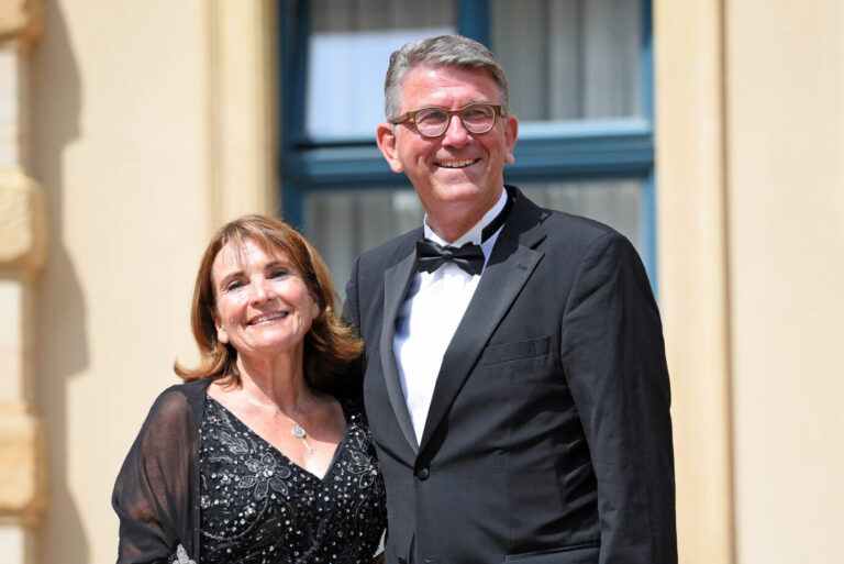Kulturstaatsminister Weimer mit seiner Ehefrau Christian Goetz-Weimer.