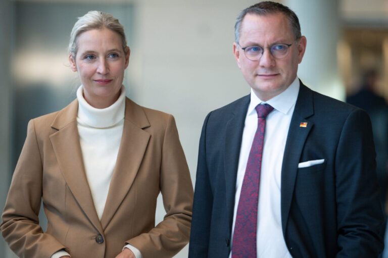 Immer weniger Deutsche schließen aus, die AfD von Alice Weidel und Tino Chrupalla zu wählen.
