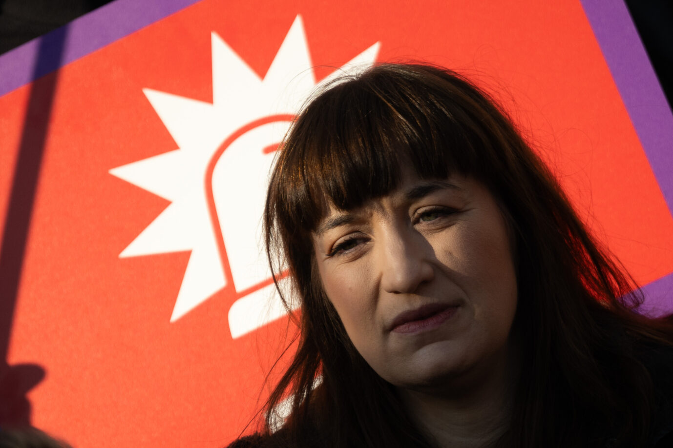 Hat über den Witz nicht gelacht: Linken-Chefin Heidi Reichinnek. Foto: picture alliance/dpa | Sebastian Gollnow