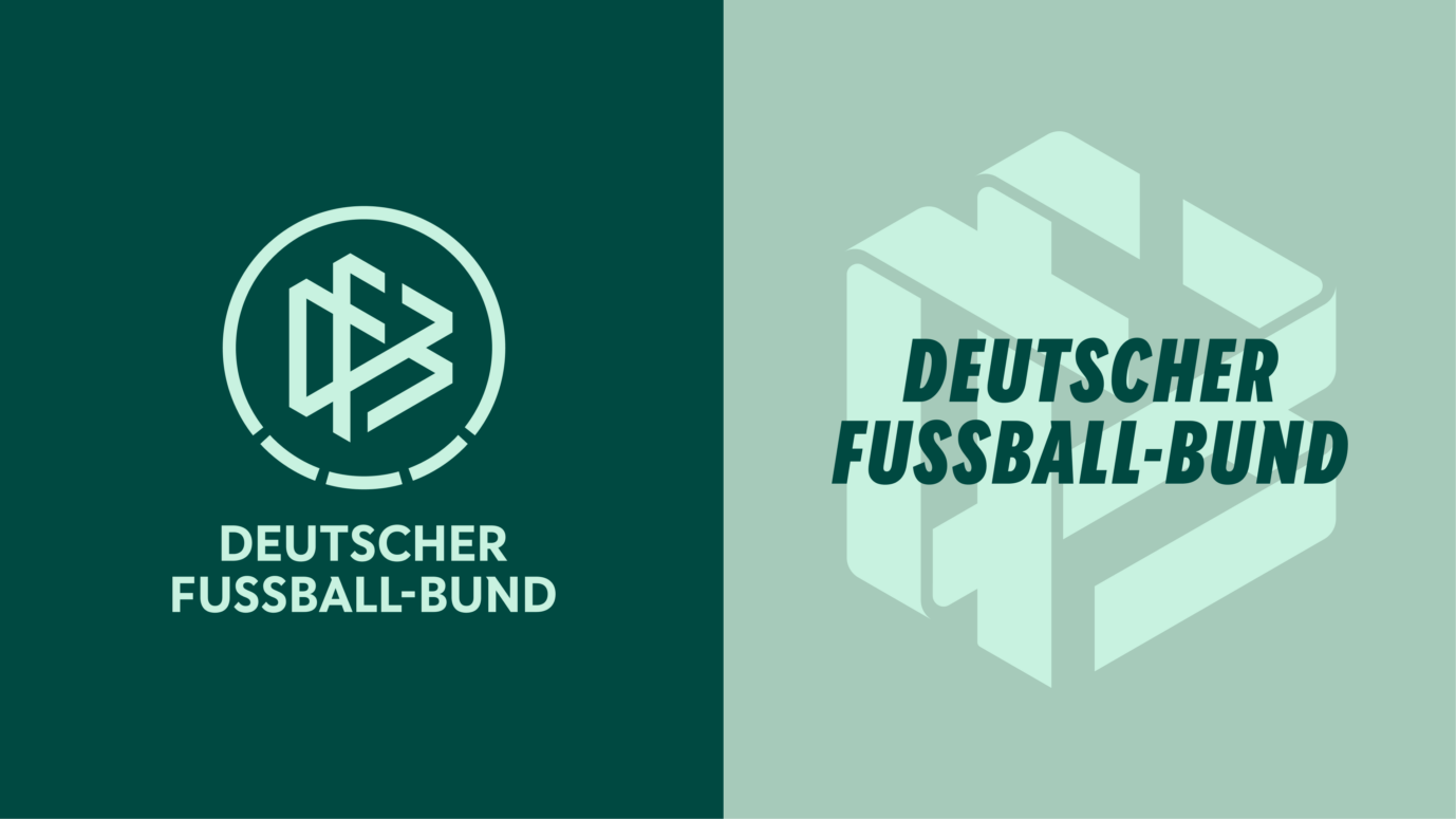 So sieht das neue Logo des DFB aus. Für die Nationalfarben der Bundesrepublik war kein Platz mehr. Foto: Deutscher Fußballbund