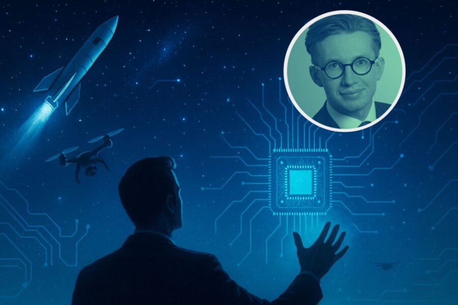 ein visionäres Bild, das für technologischen Aufstieg steht. Der KI-Wettkampf findet bislang ohne Deutschland statt.