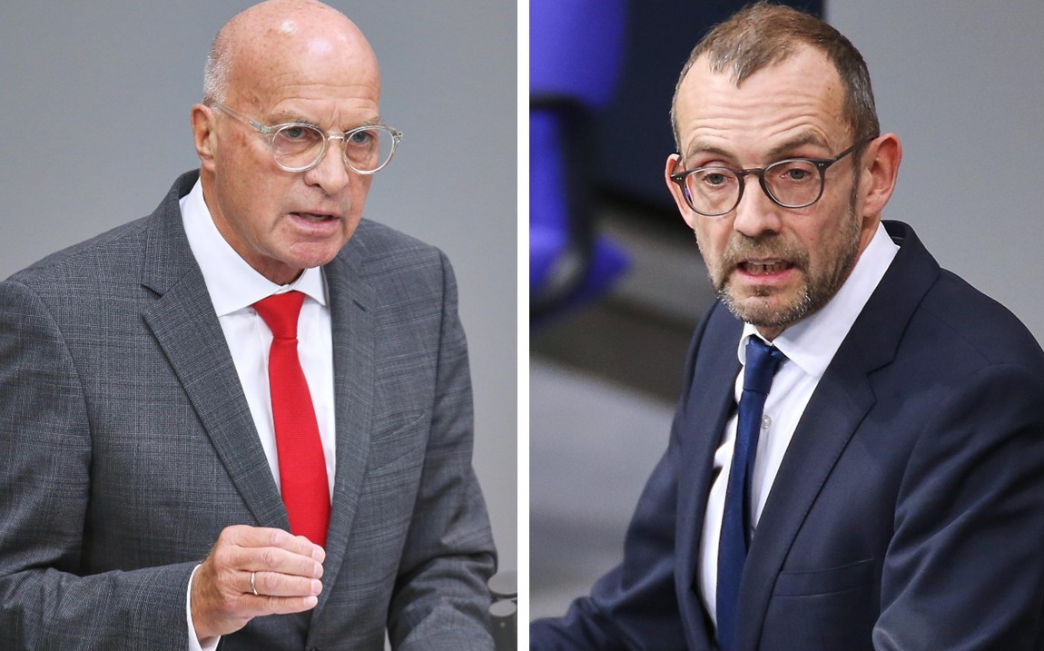 Russland-Spinonage? Der AfD-Politiker Rüdiger Lucassen (links) fordert den Vorsitzenden des Verteidigungsausschusses, Thomas Röwekamp, auf, die Verdächtigungen zurückzunehmen.