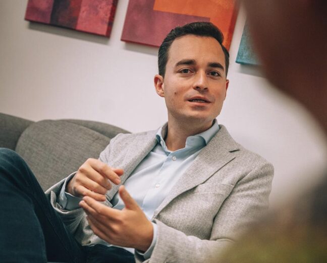 Linksextreme. Maximilian Krauss im Interview mit der JUNGEN FREIHEIT. Foto: FPÖ Wien / JF