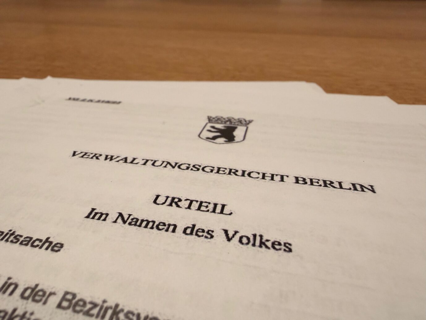 Verwaltungsgericht Berlin: Am Ende war der Vorgang dann doch klarer als die Druckqualität. AfD gewinnt Prozeß. Foto: JF