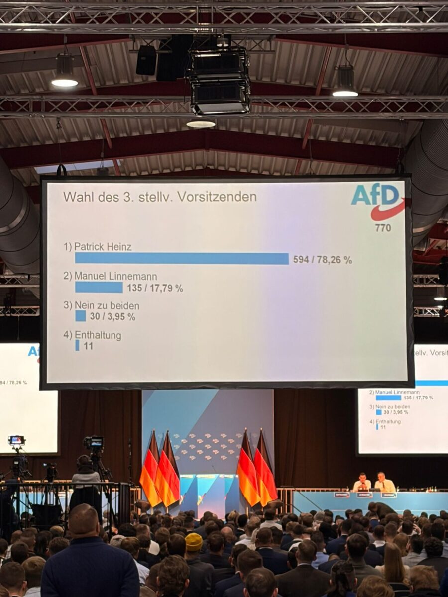 Wahl des dritten Vorsitzenden. Foto: JF