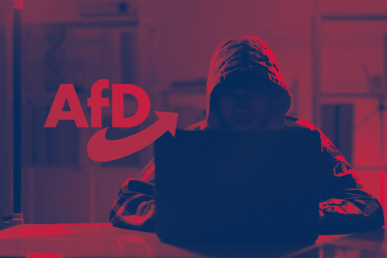 Hackerangriff auf die AfD (Symbolbild): Auch offizielle Parteiadressen kompromittiert. Foto: picture alliance / Zoonar | Sirinarth Mekvorawuth /// Montage JF
