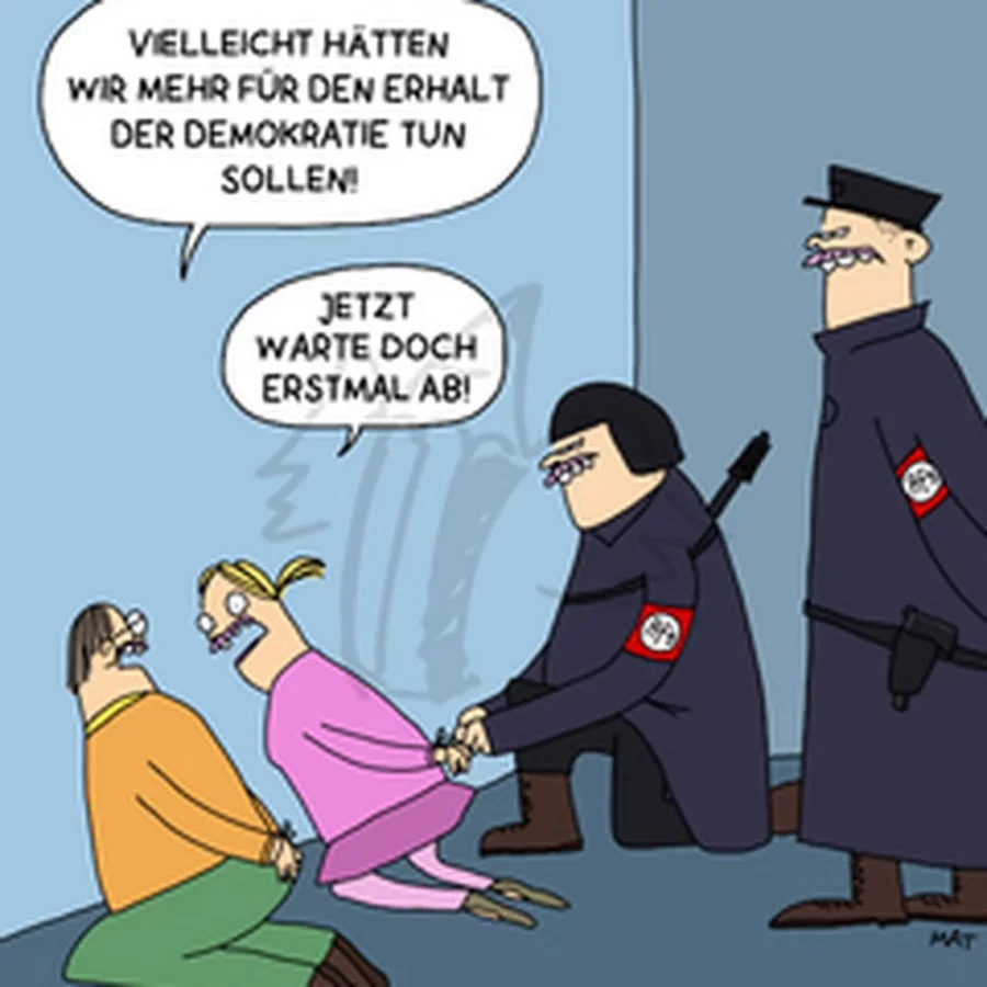 Dieses Werk fand die Jury besonders mutig. Quelle: © Piero Masztalerz / Deutscher Karikaturenpreis