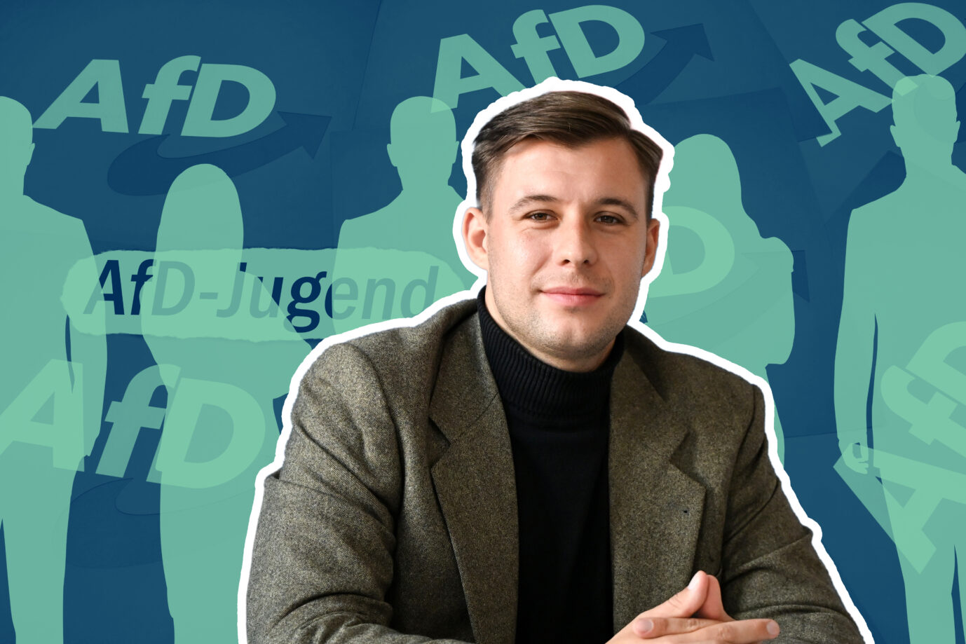 Der designierte Vorsitzende der neuen AfD-Jugend, Jean Pascal Hohm: Die JF kennt die Konsenskandidaten für den 16köpfigen Vorstand. Foto: Kirill Singer/JF; verw. Bilder: picture alliance/dpa | Lilli Förter, picture alliance / ZB | Sascha Steinach, Adobe Stock
