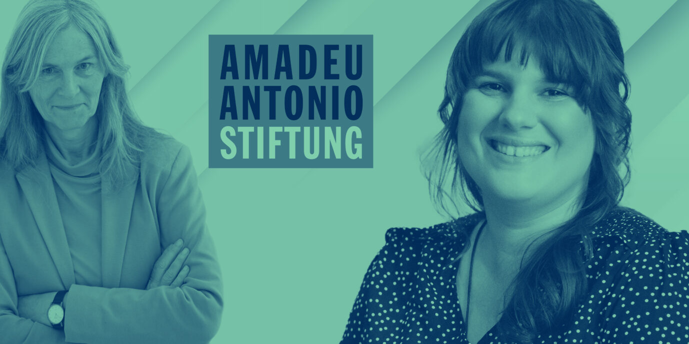 Das Bild zeigt die Transperson Janka Kluge und die Biologin Marie-Luise Vollbrecht.