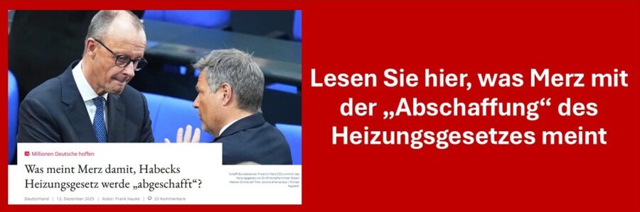 Bundeskanzler Merz will das Heizungsgesetz abschaffen.