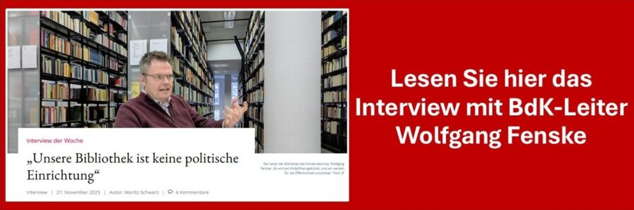 Interview mit dem Leiter der Bibliothek des Konservatismus