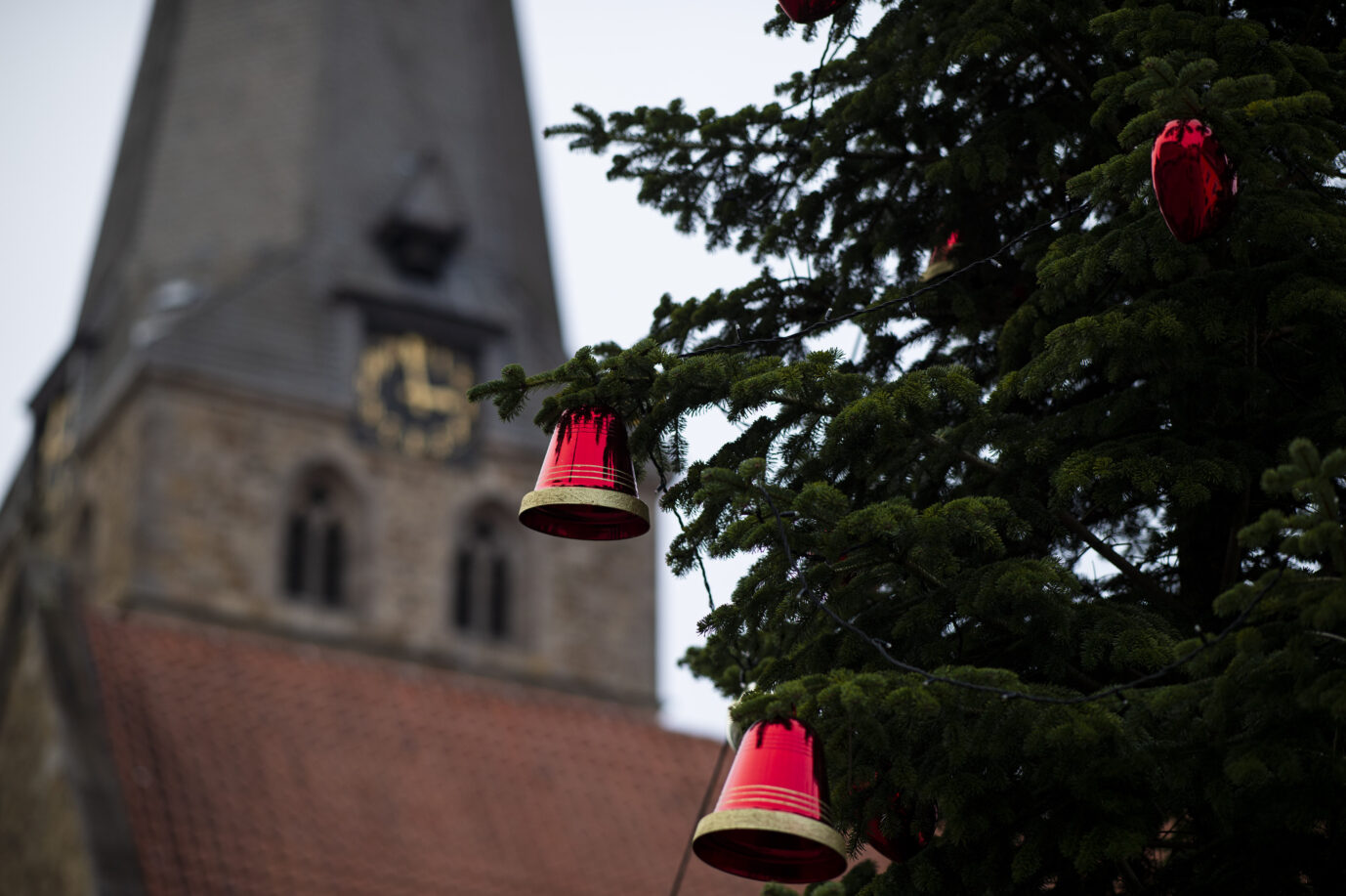Szene vom Herforder Weihnachtsmarkt.