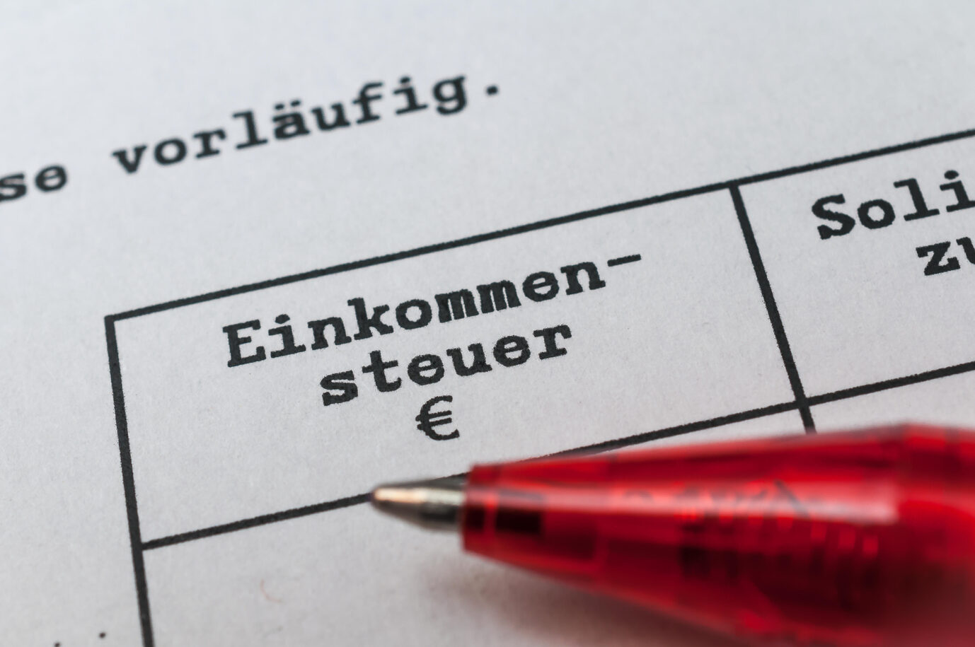 Ein Einkommensteuerbescheid