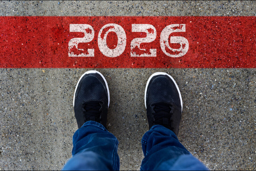2025 steht vor der Tür: Rutschen Sie gut rein. Foto: picture alliance / CHROMORANGE | Michael Bihlmayer