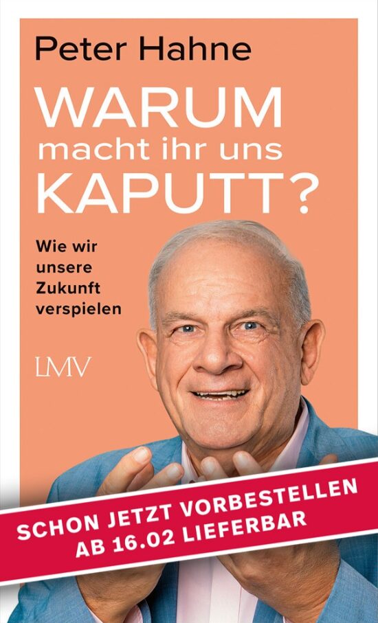 Das Bild zeigt das Buchcover des neuen Buchs von Peter Hahne.