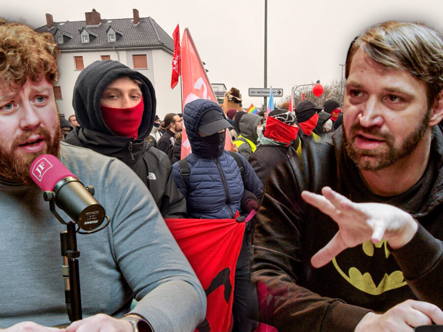Vadim Derksen (l.) schildert, was in Gießen wirklich passiert ist. Foto: JF
