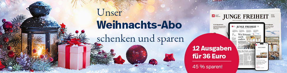 Weihnachts-Abo, Laterne, Schnee