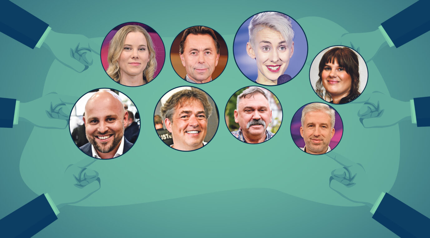 Das Bild zeigt verschiedene mehr oder weniger prominente Deutsche, die Opfer der Cancel Culture wurden.