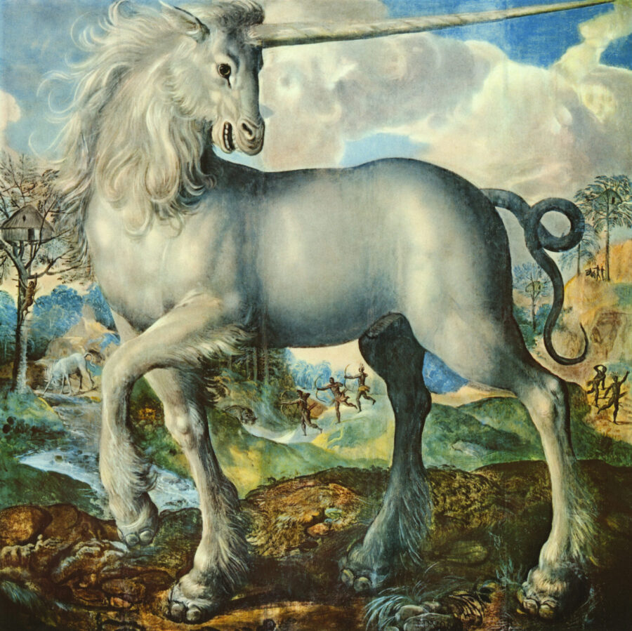 Das Gemälde „Einhorn“ des niederländischen Malers Marten de Vos. 