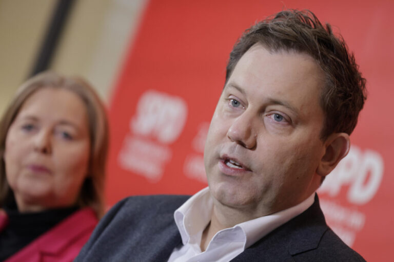 SPD-Parteivorsitzenden, Bärbel Bas und Lars Klingbeil bei der Jahresauftaktklausur der SPD-Bundestagsfraktion. Foto: picture alliance / Metodi Popow | M. Popow