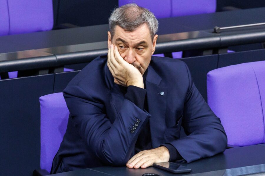Frustriert über den Reformunwillen von CDU und SPD: CSU-Chef Markus Söder.