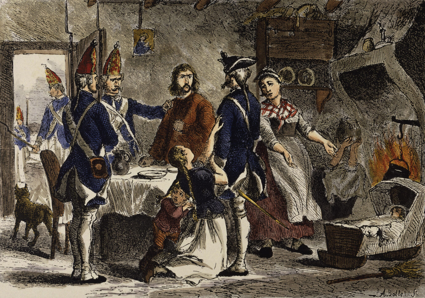 Die Zwangsrekrutierung von Hessen für Großbritanniens Truppen stieß bei Zeitgenossen auf Ablehnung.