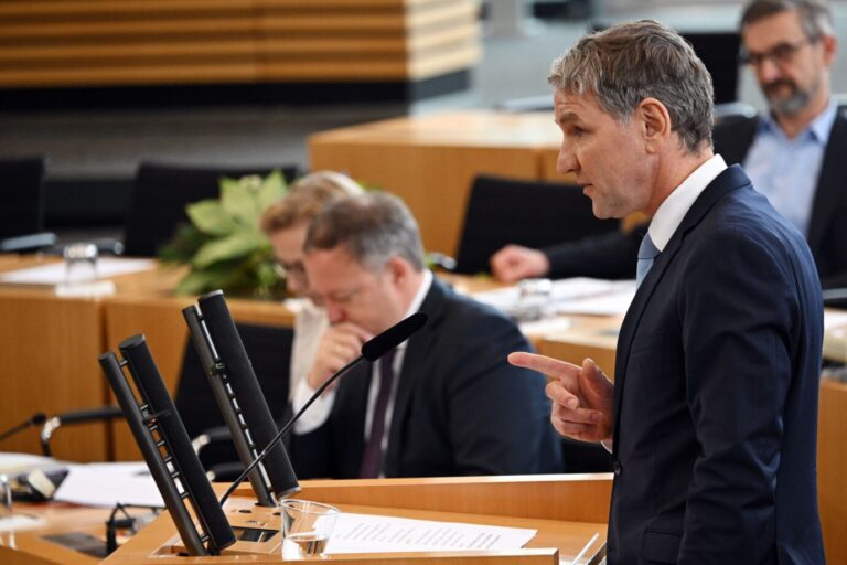Björn Höcke und Mario Voigt