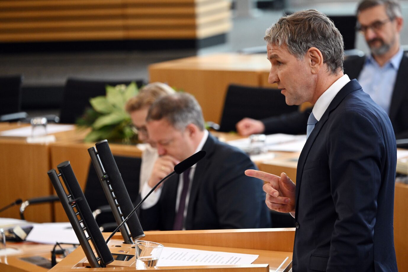 Björn Höcke und Mario Voigt