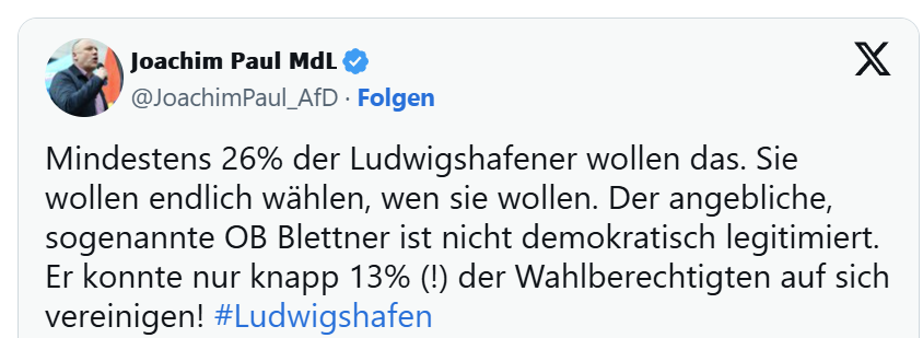 So erklärt der AfD-Politiker seine nächsten rechtlichen Schritte auf X. Screenshot: JF