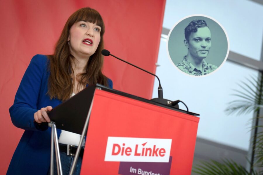 Das Bild zeigt die linke Politikerin Heidi Reichinnek.