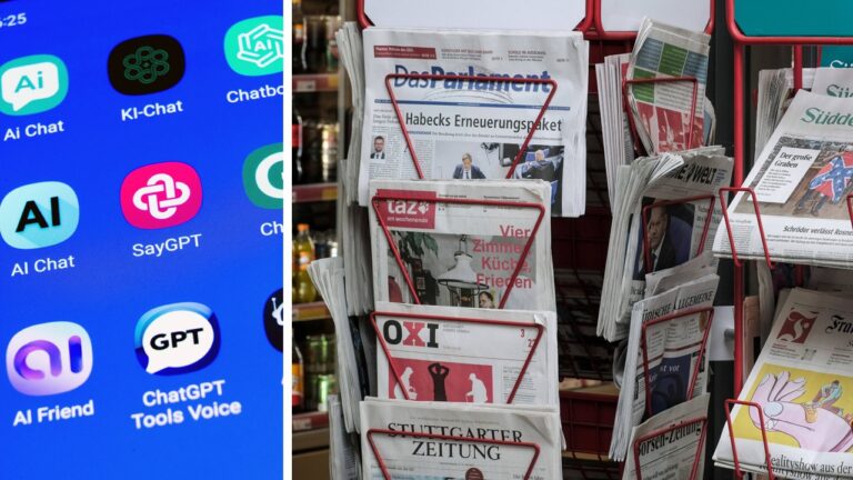 Chatbots berufen sich gern auf linke Zeitungen wie die „taz“.