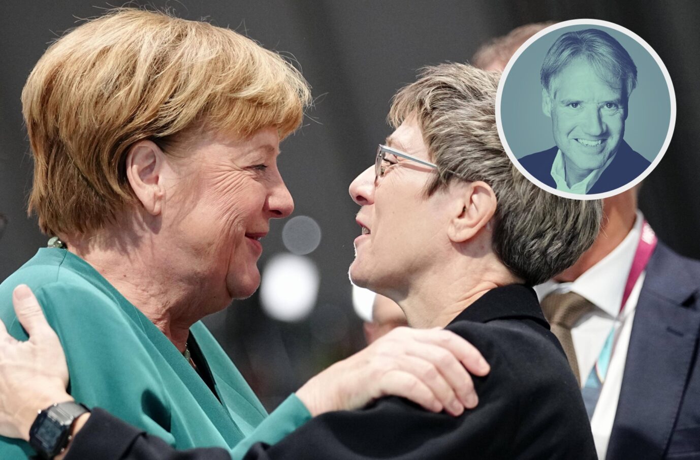 Alte Freundinnen und nun Rivalinnen um das Amt des Bundespräsidenten? Angela Merkel (links) und Annegret Kramp-Karrenbauer auf dem CDU-Parteitag am Wochenende.