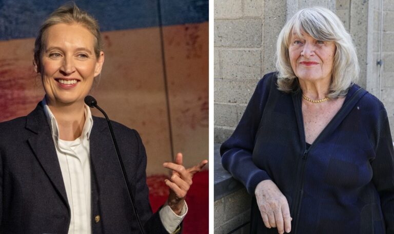 Frauen unter sich: Alice Weidel und Alice Schwarzer.