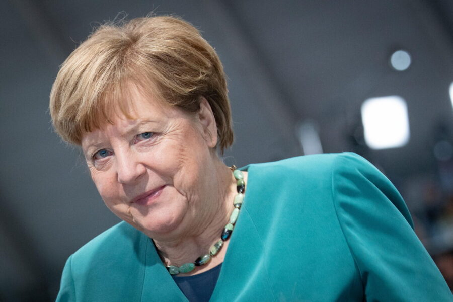 Gratulierte Merz zur Wiederwahl in Wahrheit nur per SMS: Altkanzlerin Angela Merkel. Foto: picture alliance / Chris Emil Janßen | Chris Emil Janssen