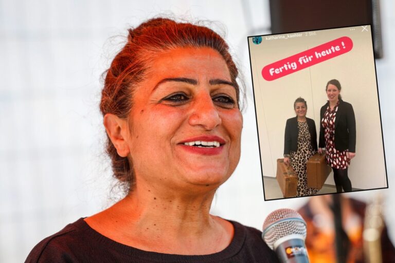 Bürgerschaftsvize Sahhanim Görgü-Philipp (Grüne) und das Holocaust-Kofferbild: Inzwischen ist das Bild gelöscht. (Themenbild)