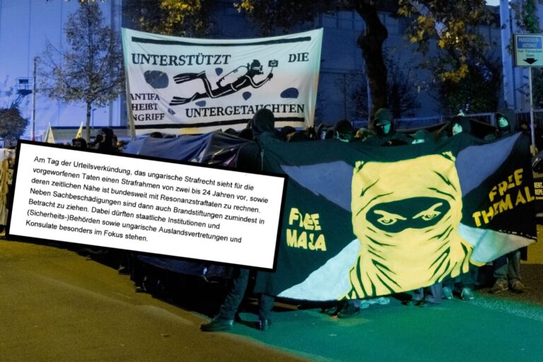 Der schwarze Block führt den „Free Maja“-Protest in Hamburg an: In mehreren deutschen Städten sollen Solidaritätskundgebungen mit Simeon T. stattfinden. Der sich als "nicht-binär" bezeichnende Linksextremist steht im Verdacht, als Teil der Hammerbande Touristen und angebliche Rechtsextremisten schwer verletzt zu haben. (Themenbild)