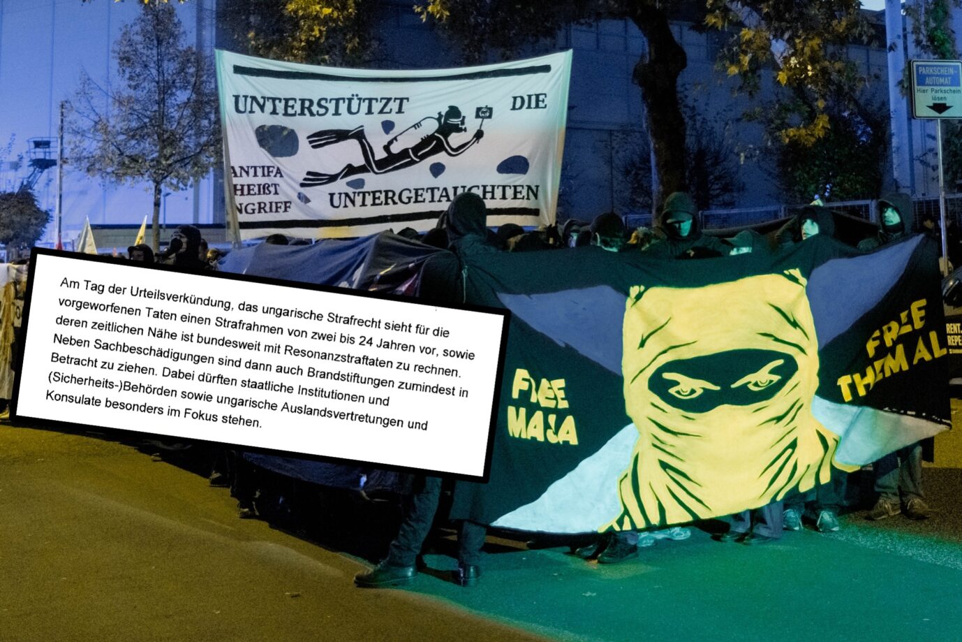 Der schwarze Block führt den „Free Maja“-Protest in Hamburg an: In mehreren deutschen Städten sollen Solidaritätskundgebungen mit Simeon T. stattfinden. Der sich als "nicht-binär" bezeichnende Linksextremist steht im Verdacht, als Teil der Hammerbande Touristen und angebliche Rechtsextremisten schwer verletzt zu haben. (Themenbild)